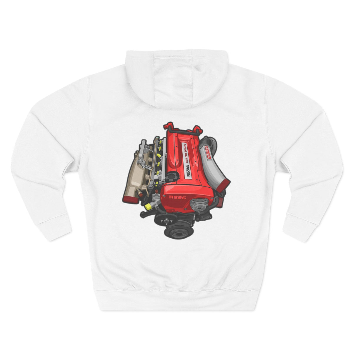 Engine Bay Graphic Hoodie — Car Engine Illustration Fleece | MPM Tuning Design