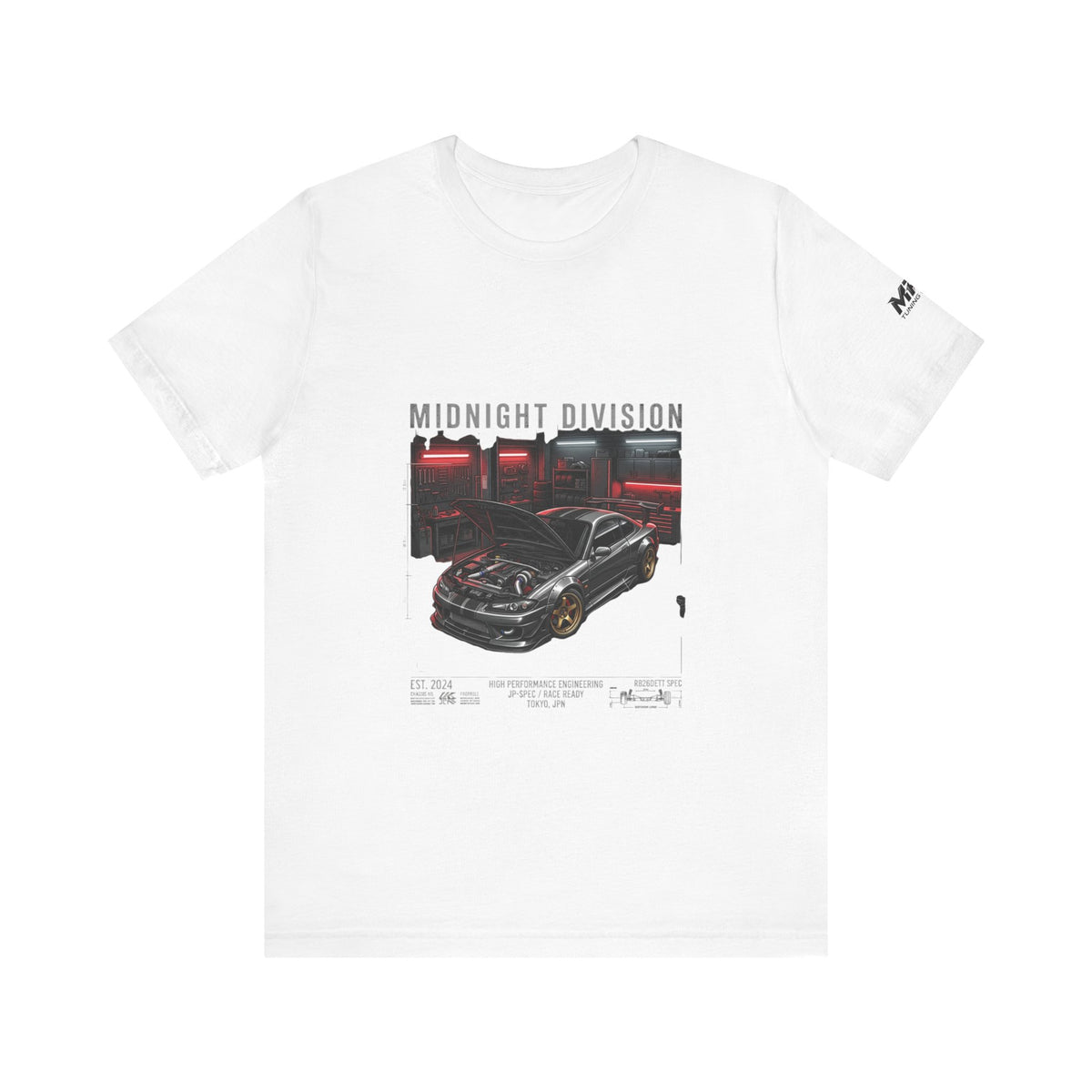 Midnight Division Tee — Retro Racing Graphic T-Shirt