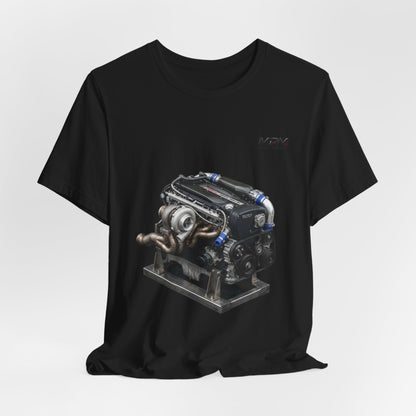 Turbo Engine Illustration T-Shirt — Detailed Graphic Tee | MPM Tuning Design