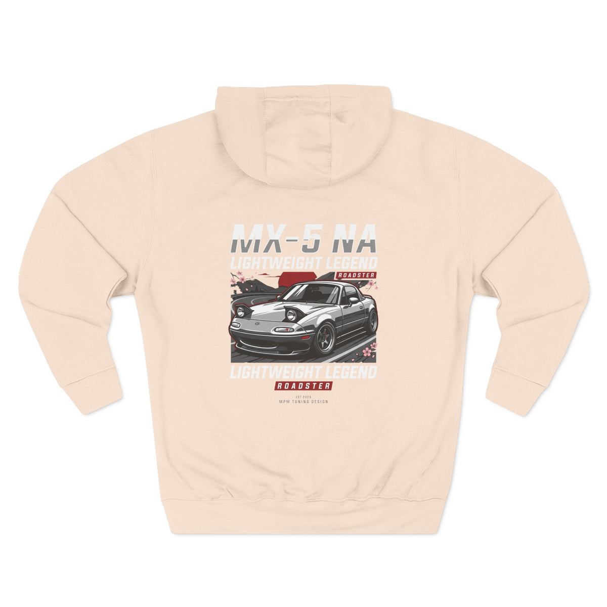 Mazda Miata Racing Hoodie — Retro Sports Car Graphic Fleece | MPM Tuning Design