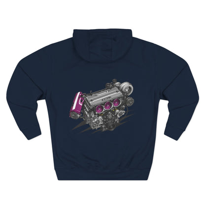 Engine VTEC Graphic Hoodie — Racing Motor Back Print Fleece | MPM Tuning Design