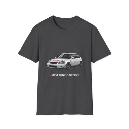 Honda Civic EK Hatchback T-Shirt — JDM Race Car Graphic Tee | MPM Tuning Design