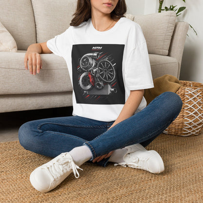 Turbocharger Engine T-Shirt — Motorsport Turbo Graphic Tee | MPM Tuning Design