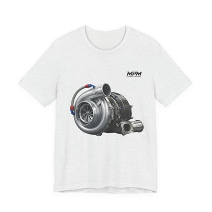 Turbocharger Graphic Tee — MPM Turbo Engine Shirt for Car Enthusiasts