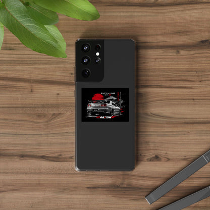Clear Phone Case — Nissan Skyline GT-R Racing Car Graphic | MPM Tuning Design