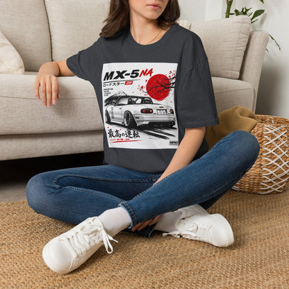 Mazda MX-5 NA Retro Racing T-Shirt — Japanese Sun Track Day Tee | MPM Tuning Design