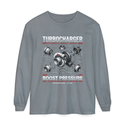 Turbocharger Boost Pressure Long Sleeve Tee — JDM Graphic | MPM Tuning Design