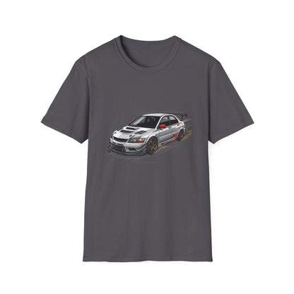 Rally Evo Car T-Shirt — Racing Mitsubishi Lancer Graphic Tee | MPM Tuning Design