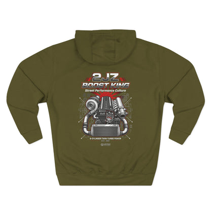 Engineered Torque Hoodie — 2JZ Boosted Racing Graphic Fleece | MPM Tuning Design