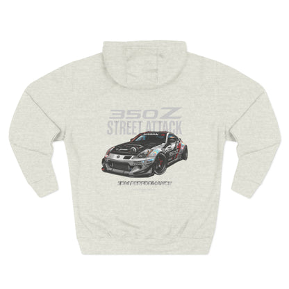 Nissan 350Z Street Attack Hoodie — JDM Racing Car Graphic Fleece | MPM Tuning Design