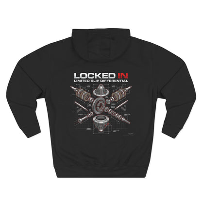 Car Parts Hoodie — Locked In Drivetrain Graphic Fleece | MPM Tuning Design