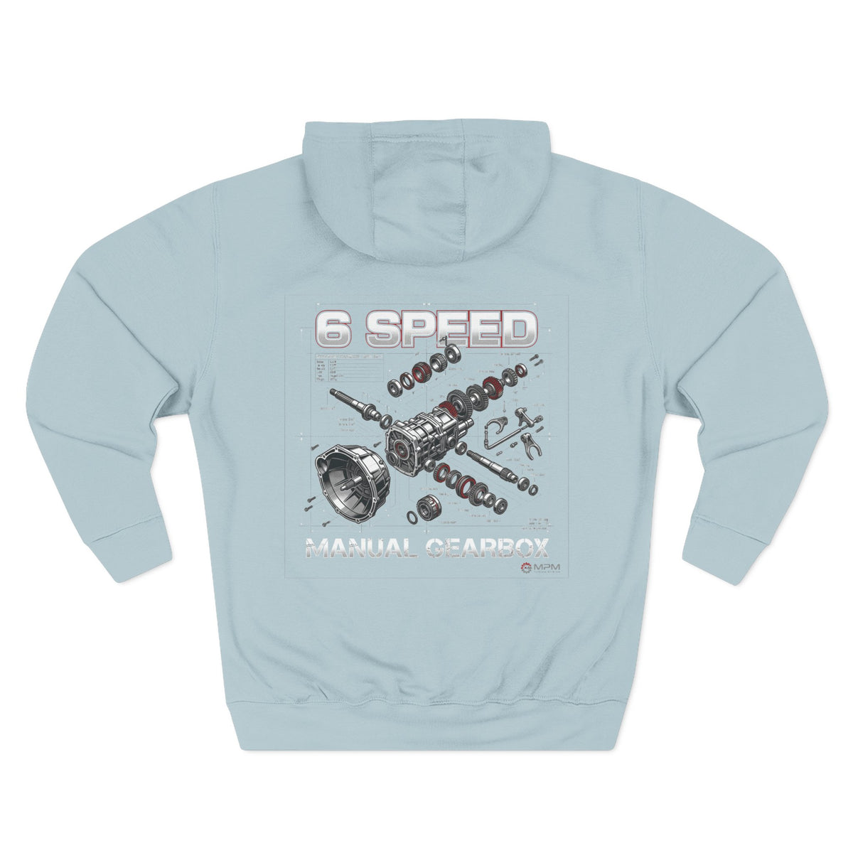 MPM Minimal Logo White Fleece Hoodie – Premium Pullover