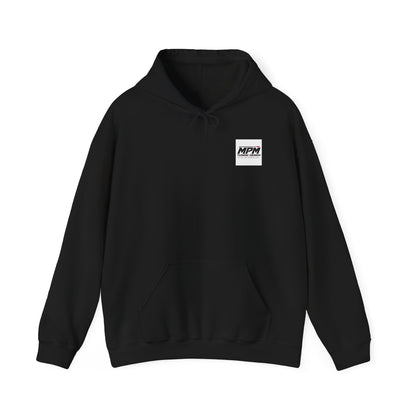Car Parts Hoodie — Stacked Wheels &amp; Engine Graphic Sweatshirt | MPM Tuning Design
