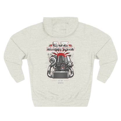 Engineered Torque Hoodie — 2JZ Boosted Racing Graphic Fleece | MPM Tuning Design