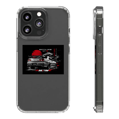 Clear Phone Case — Nissan Skyline GT-R Racing Car Graphic | MPM Tuning Design