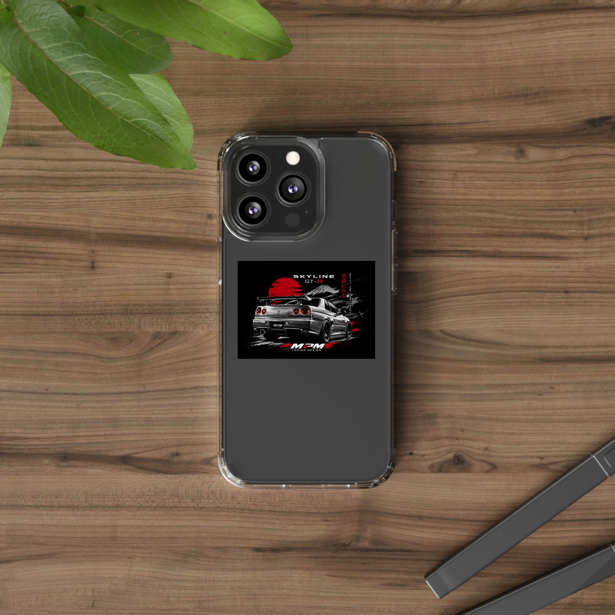 Clear Phone Case — Nissan Skyline GT-R Racing Car Graphic | MPM Tuning Design