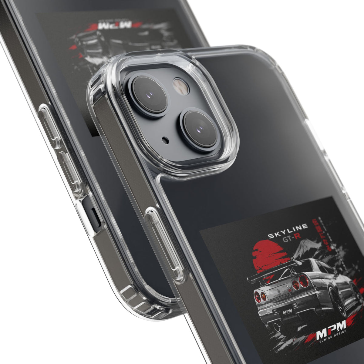 Clear Phone Case — Nissan Skyline GT-R Racing Car Graphic | MPM Tuning Design