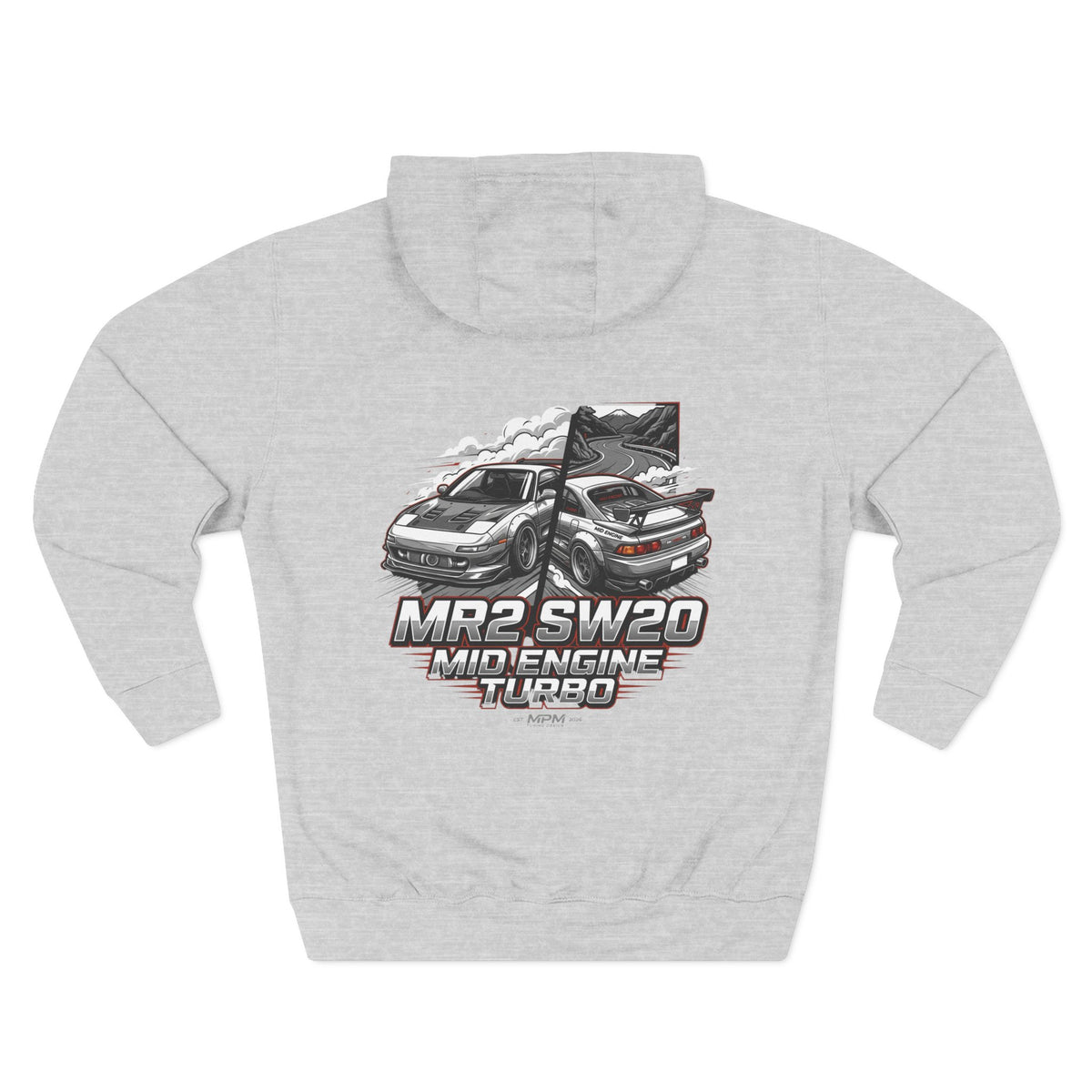 Toyota MR2 SW20 Mid-Engine Turbo Hoodie — Racing Graphic Fleece | MPM Tuning Design