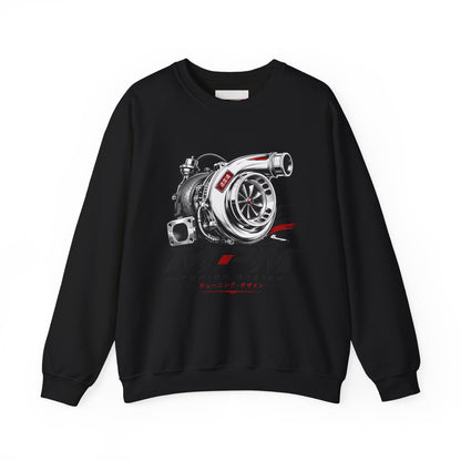 Turbocharger Graphic Crewneck Sweatshirt — Car Enthusiast Fleece | MPM Tuning Design