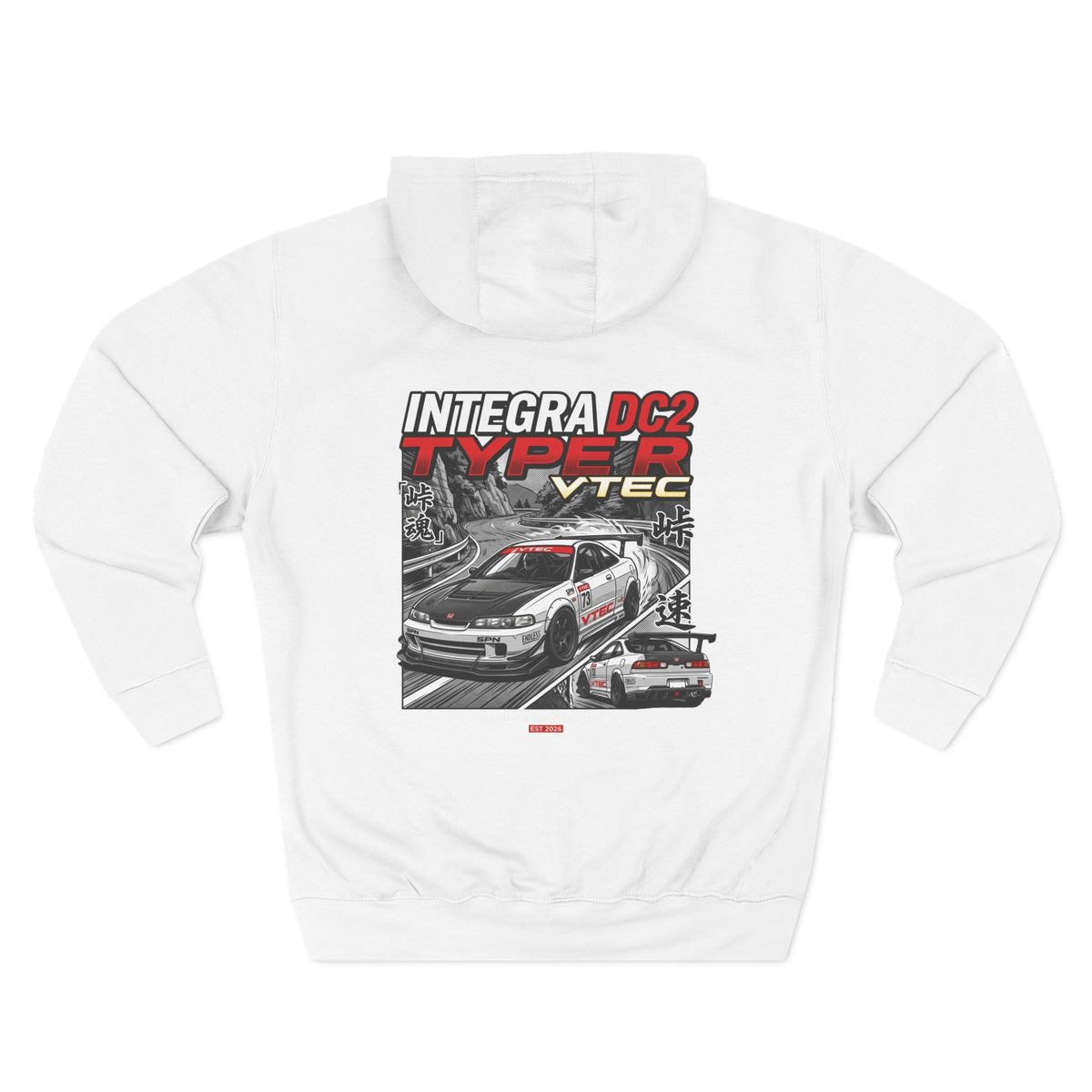 Honda Integra DC2 Type R VTEC Hoodie — Racing Graphic Fleece | MPM Tuning Design
