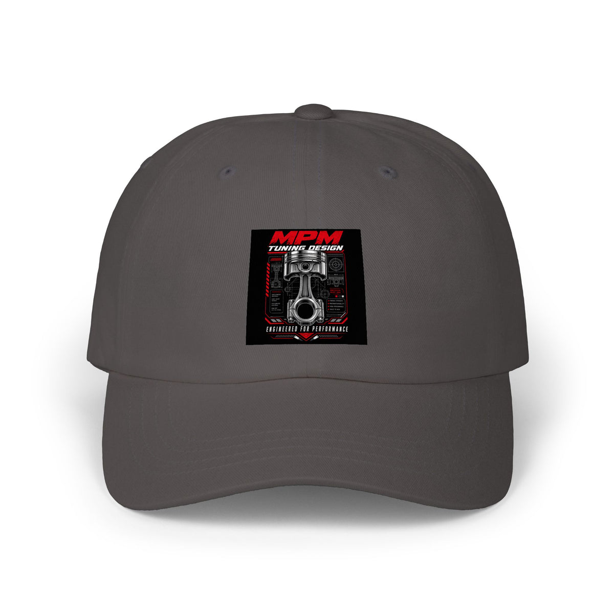 MPM Engine Tech Vintage Piston Dad Cap — Classic Embroidered Hat | MPM Tuning Design