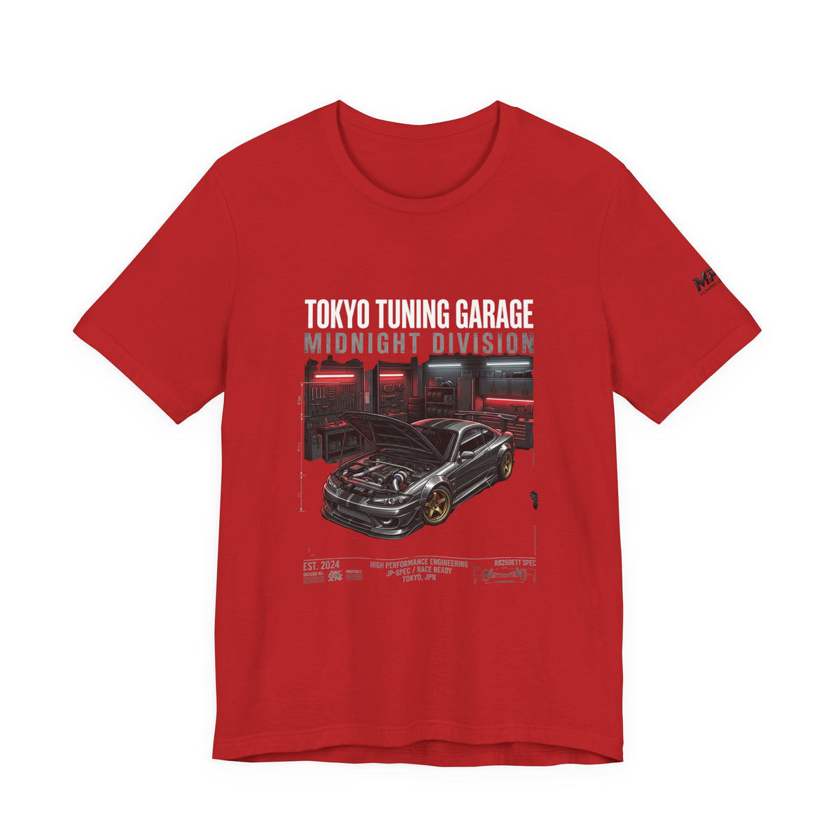 Midnight Division Tee — Retro Racing Graphic T-Shirt