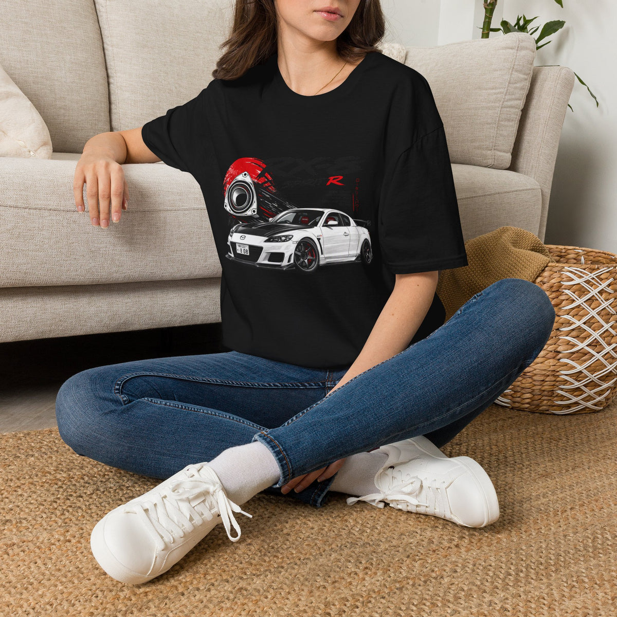 Mazda RX-8 Spirit R T-Shirt — Rotary Sports Car Graphic Tee | MPM Tuning Design