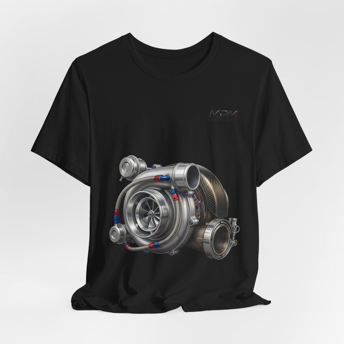 Turbocharger Graphic Tee — Turbo Engine T-Shirt | MPM Tuning Design