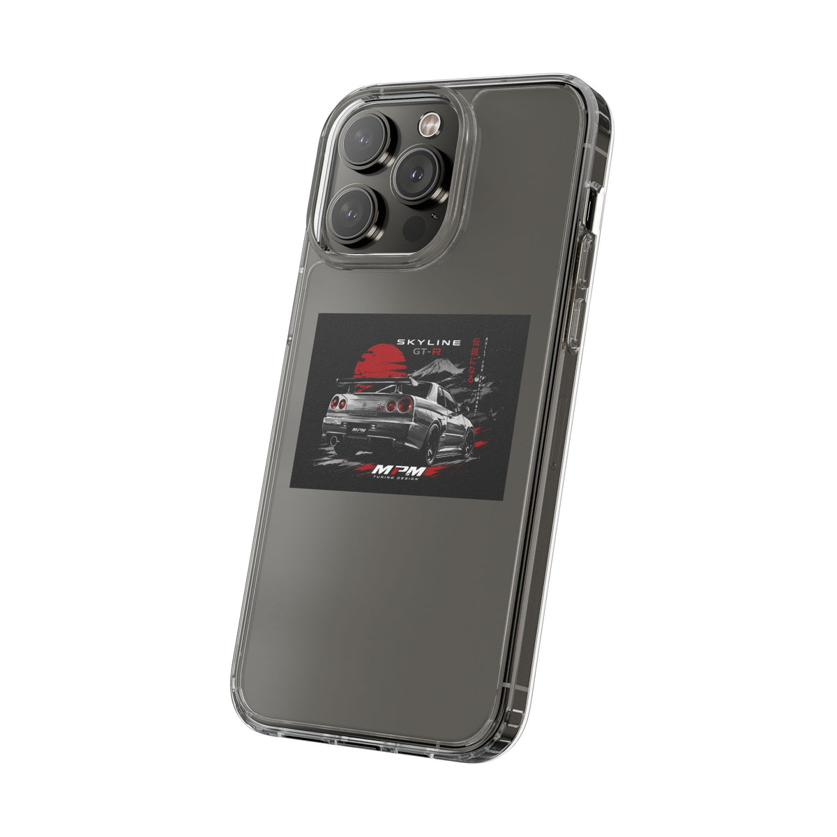 Clear Phone Case — Nissan Skyline GT-R Racing Car Graphic | MPM Tuning Design