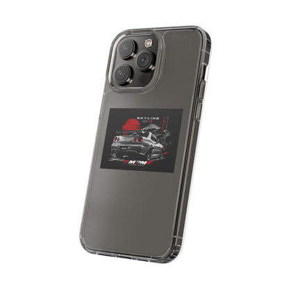 Clear Phone Case — Nissan Skyline GT-R Racing Car Graphic | MPM Tuning Design