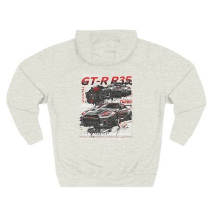 Nissan GT-R R35 Racing Hoodie — Japanese Turbo Sports Car Graphic | MPM Tuning Design