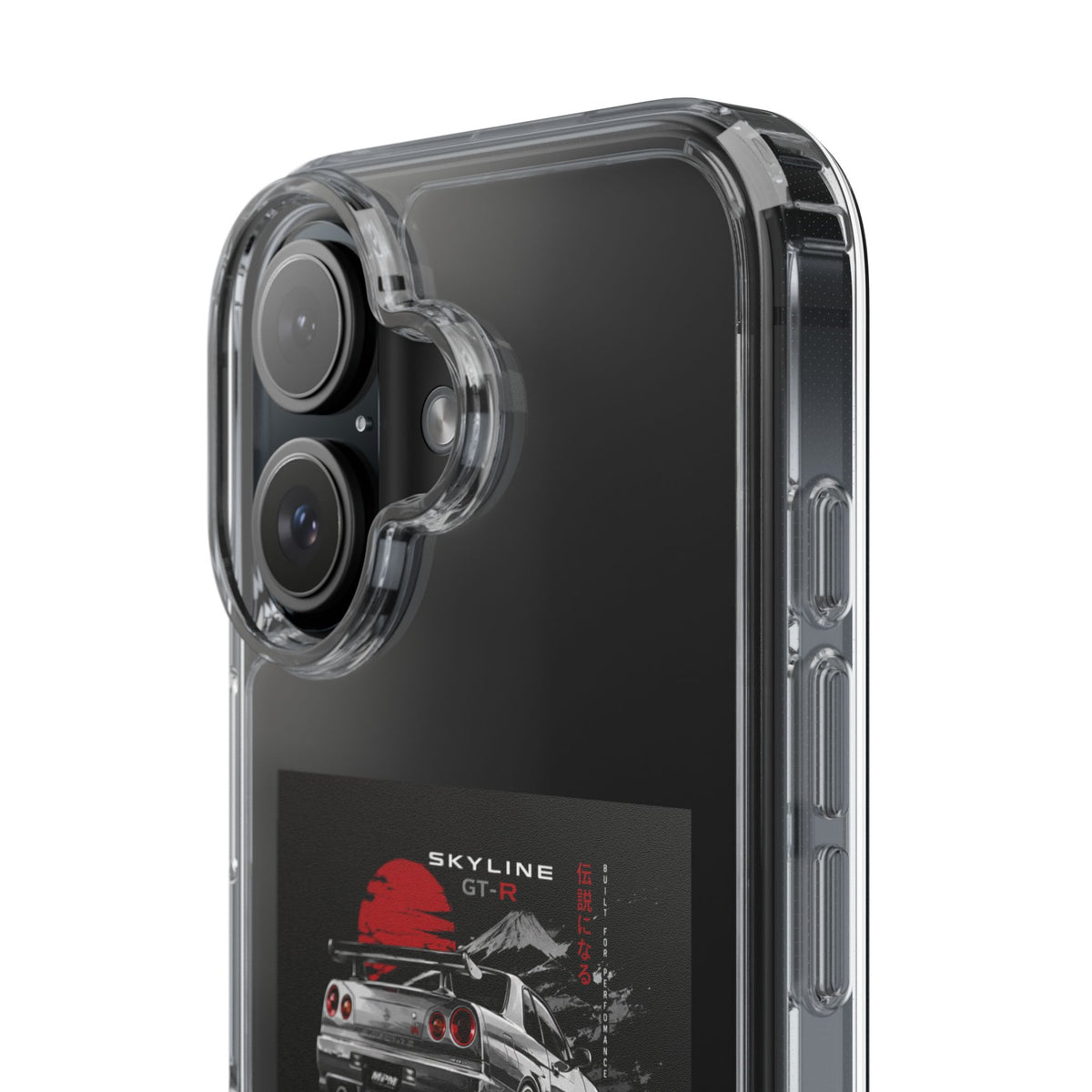 Clear Phone Case — Nissan Skyline GT-R Racing Car Graphic | MPM Tuning Design