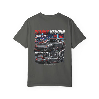 Rotary Coupe Graphic T-Shirt — JDM Tokyo Night Street Racing Tee | MPM Tuning Design