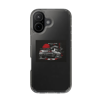 Clear Phone Case — Nissan Skyline GT-R Racing Car Graphic | MPM Tuning Design