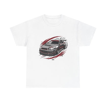 Car Graphic T-Shirt — Sporty Muscle Car JDM Illustration Heavy Cotton Tee | MPM Tuning Design