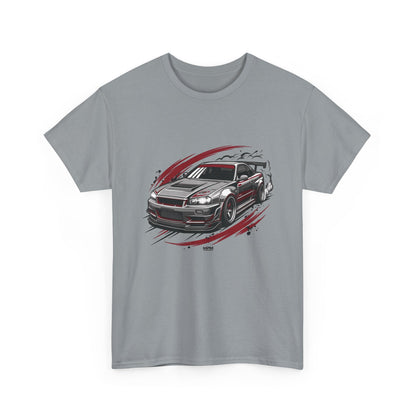 Car Graphic T-Shirt — Sporty Muscle Car JDM Illustration Heavy Cotton Tee | MPM Tuning Design