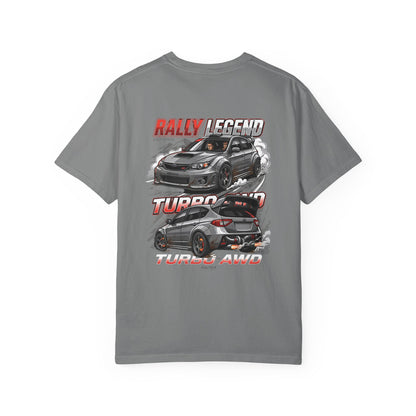 Rally Legend Turbo T-Shirt — Sporty AWD Car Graphic Tee | MPM Tuning Design