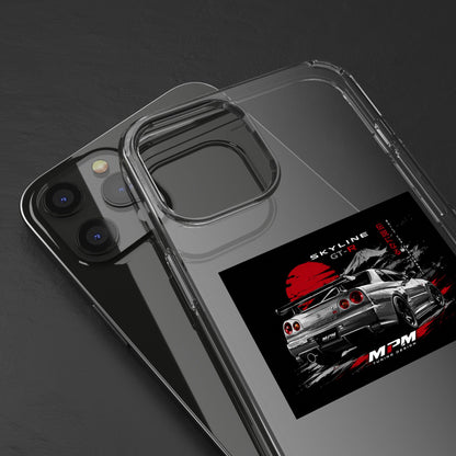 Clear Phone Case — Nissan Skyline GT-R Racing Car Graphic | MPM Tuning Design