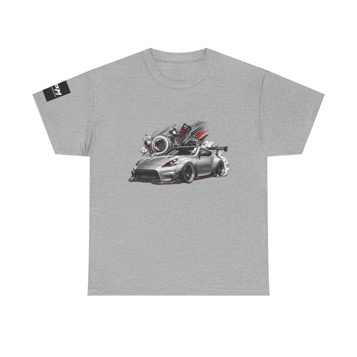 Sports Coupe Racing Car Graphic Tee — Speed Engine Design | MPM Tuning Design