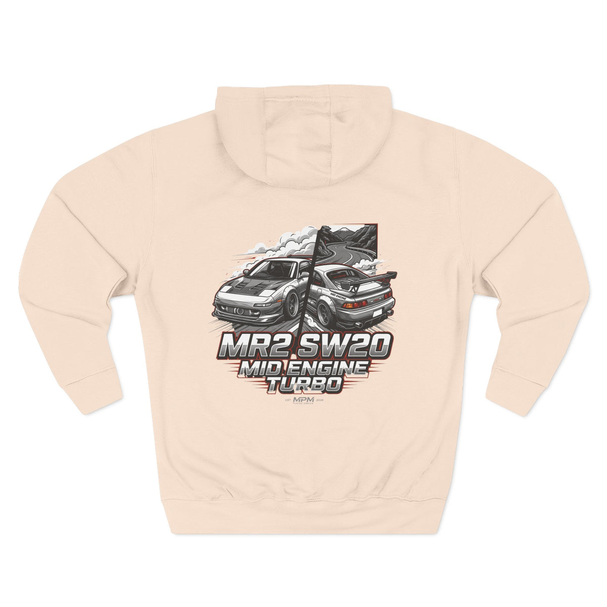 Toyota MR2 SW20 Mid-Engine Turbo Hoodie — Racing Graphic Fleece | MPM Tuning Design