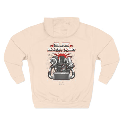 Engineered Torque Hoodie — 2JZ Boosted Racing Graphic Fleece | MPM Tuning Design