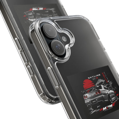 Clear Phone Case — Nissan Skyline GT-R Racing Car Graphic | MPM Tuning Design