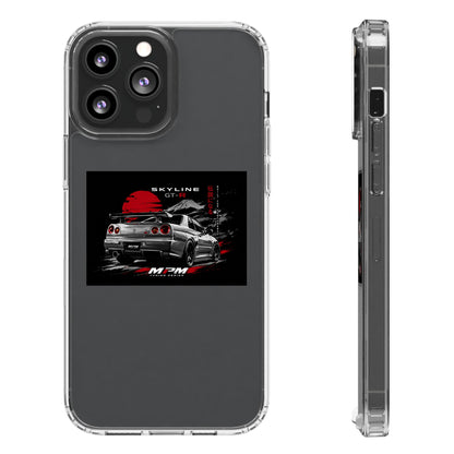 Clear Phone Case — Nissan Skyline GT-R Racing Car Graphic | MPM Tuning Design
