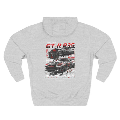 Nissan GT-R R35 Racing Hoodie — Japanese Turbo Sports Car Graphic | MPM Tuning Design
