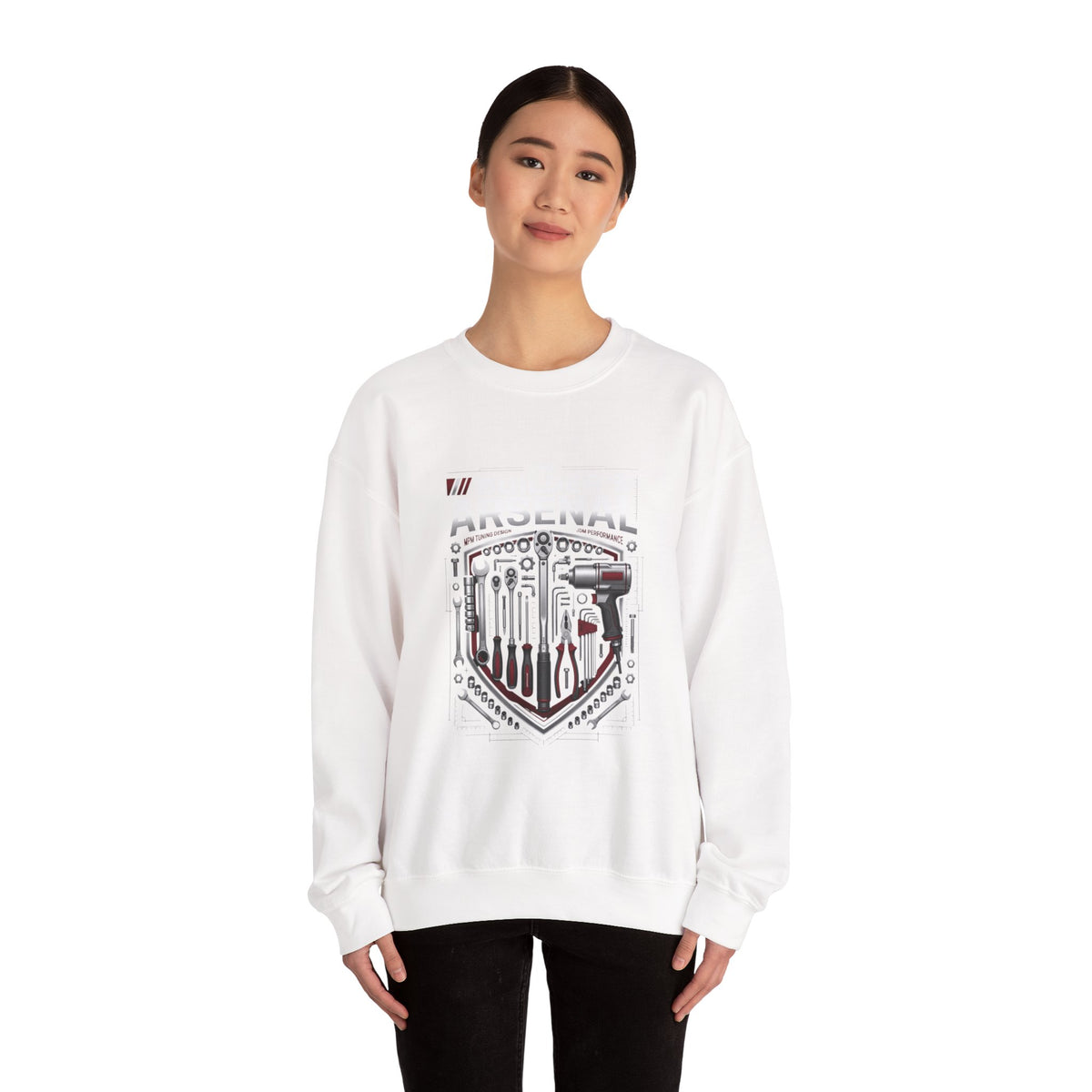 Mechanic Tools Shield Crewneck Sweatshirt | MPM Tuning Design