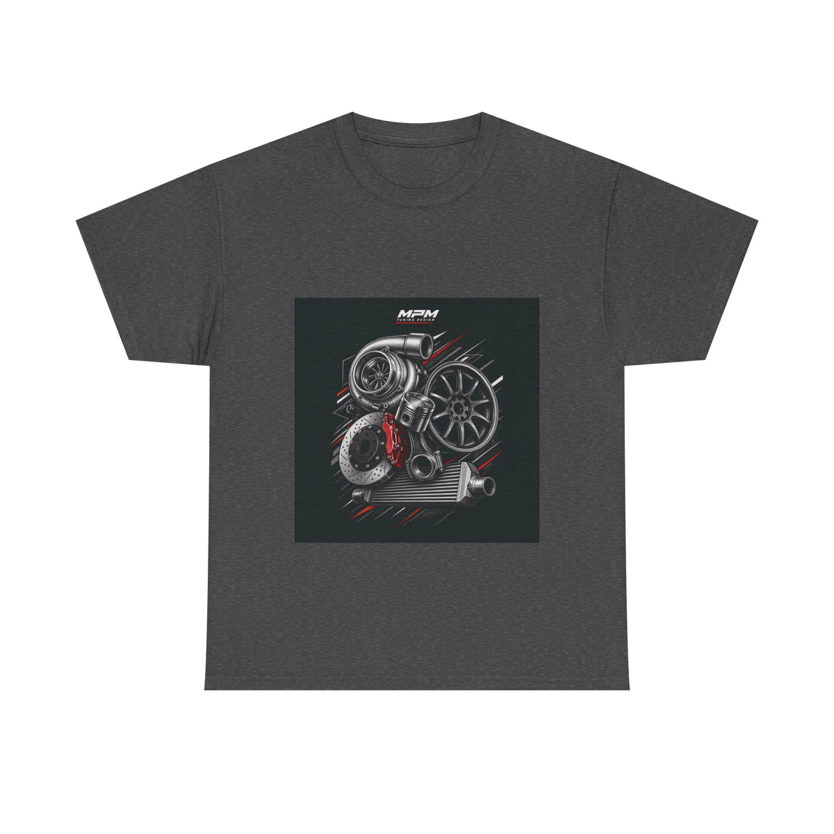 Turbo Engine Parts T-Shirt — JDM Automotive Racing Tee | MPM Tuning Design