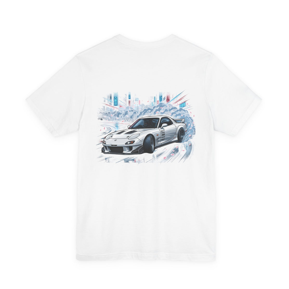 Silver Sports Car Skyline Graphic T-Shirt – MPM Tuning Design
