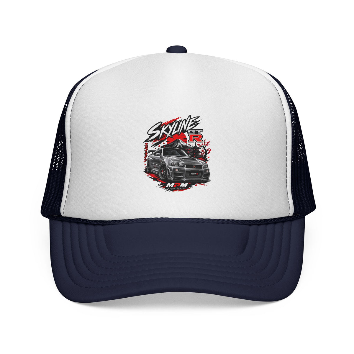Nissan Skyline GTR Trucker Cap — JDM Car Snapback Hat | MPM Tuning Design