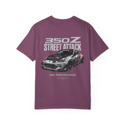 Nissan 350Z Street Attack T-Shirt — JDM Racing Car Graphic Tee | MPM Tuning Design