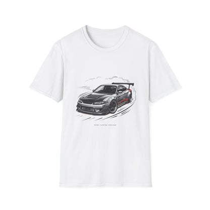 Car Drift T-Shirt — Black Sports Coupe Illustration Tee | MPM Tuning Design